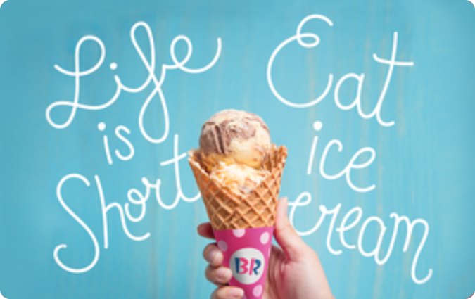Discount Baskin Robbins Gift Card