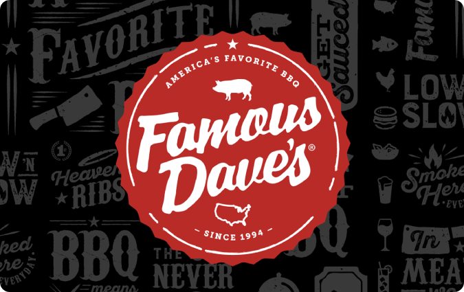 Discount Famous Dave’s Gift Card