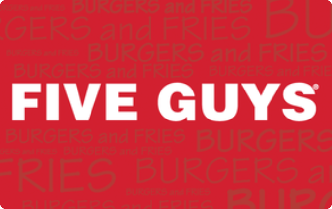 Discount Five Guys Gift Card
