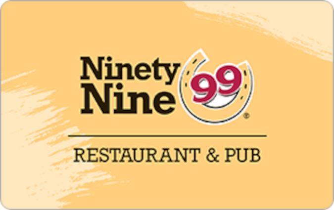 Discount Ninety Nine Restaurant & Pub Gift Card