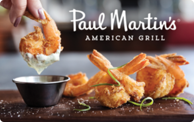 Discount Paul Martin's American Grill Gift Card