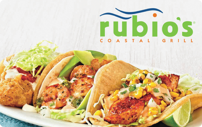 Discount Rubio’s Coastal Grill Gift Card