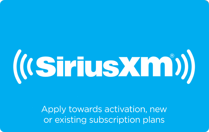Discount SiriusXM Gift Card