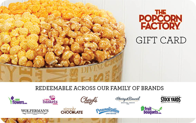 Discount The Popcorn Factory Gift Card
