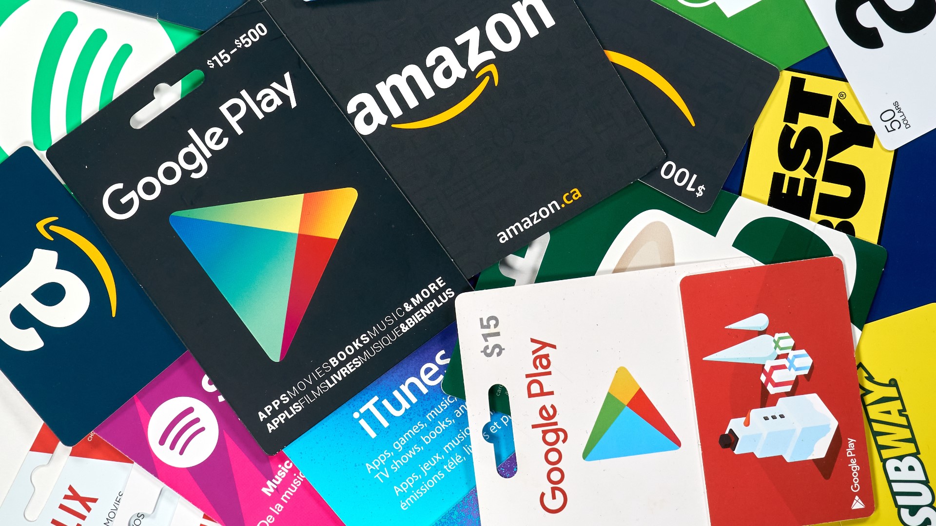 Top 10 Most Popular Gift Cards of 2024